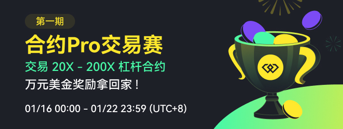 WEEX合约Pro争霸赛第1期：交易20-200倍杠杆合约，万元美金奖励拿回家！【已派发】