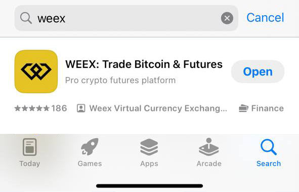 WEEX Download-Anleitung für iPhone1.png